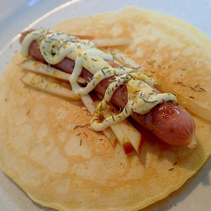 ハーブウインナーと林檎のスパイシーパンケーキ レシピ 作り方 By ぷ みぃまま 楽天レシピ ハーブウインナーと林檎のスパイシーパンケーキ レシピ 作り方 By ぷ みぃまま 楽天レシピ